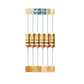 Carbon film resistor component for electronics