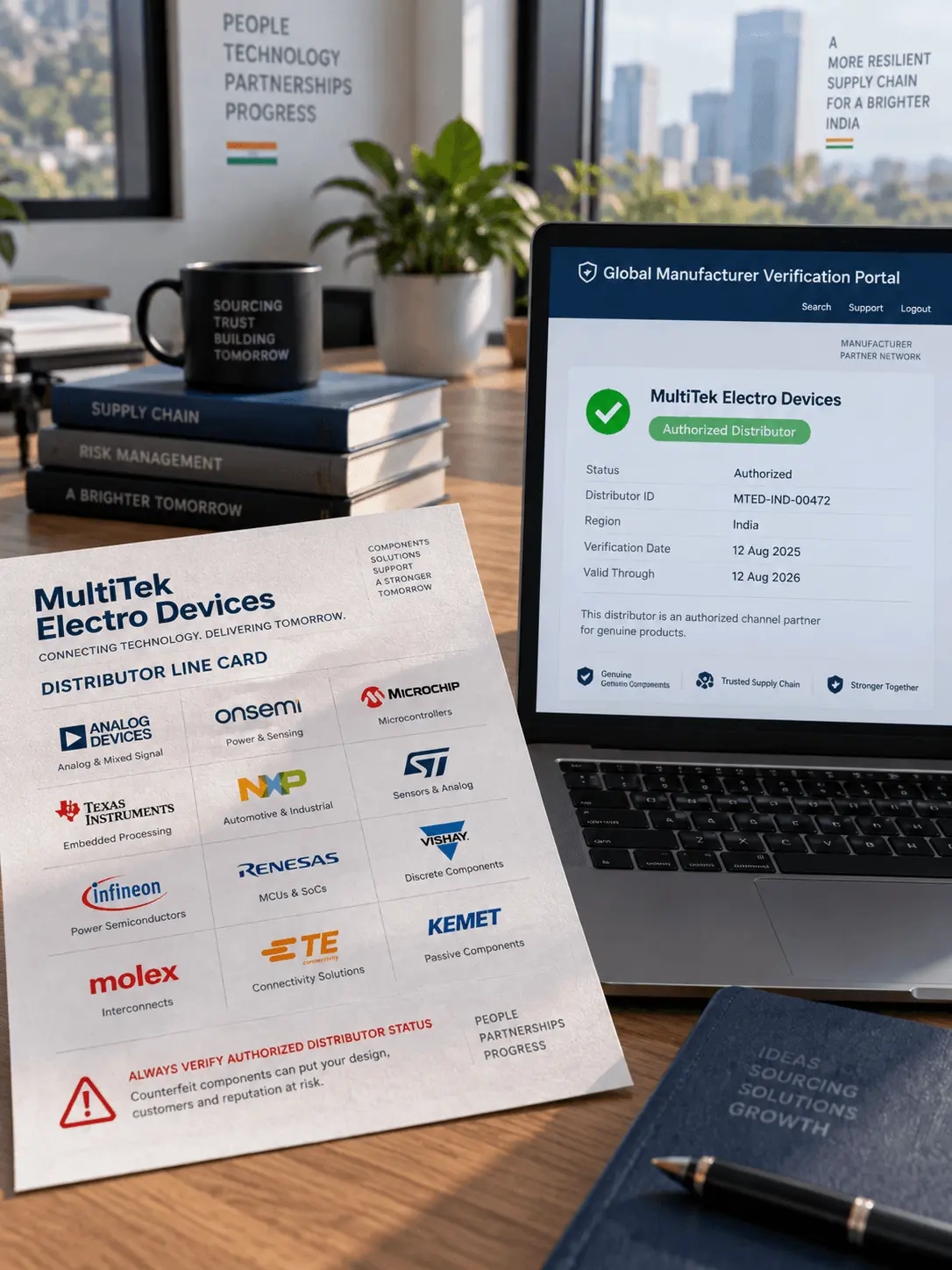 Distributor line card and verification portal